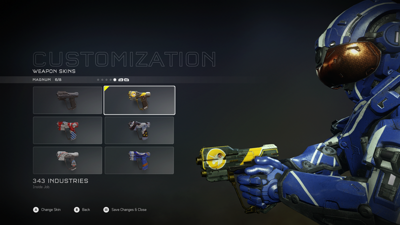 Illustration for article titled 343i Employee Skins Dropped in Halo 5 HCR REQ Packs